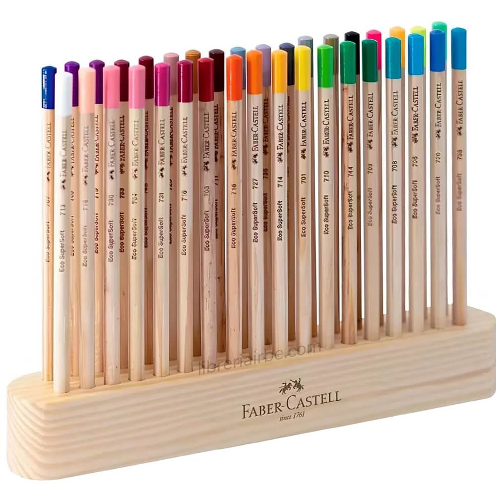 EcoLápices de Colores Faber-Castell SuperSoft Natural Edition, Set de 36 Piezas - Edición Limitada