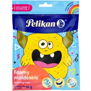 Foamy Moldeable, Plastilina, Masa de Goma EVA, Pelikan, Bolsa de 50 gramos, Amarillo