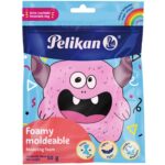 Foamy Moldeable, Plastilina, Masa de Goma EVA, Pelikan, Bolsa de 50 gramos, Rosa