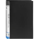 Folder de Plástico, Carpeta, Archivador, con Fastener Tipo Gusanillo, MaxOffice, Tamaño Oficio, Negr