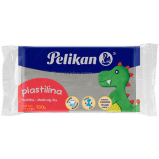 Plastilina Pelikan, en Barra, Bloque, Marqueta de 180 gramos, Gris