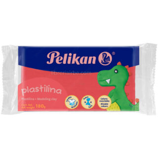 Plastilina Pelikan, en Barra, Bloque, Marqueta de 180 gramos, Rojo