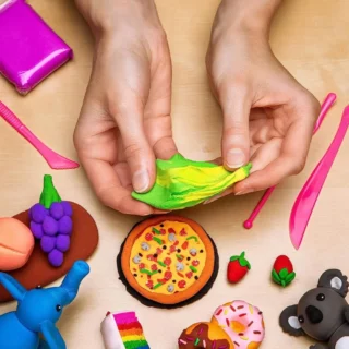 Foamy Moldeable, Plastilina, Masa de Goma EVA, Set de 12 Colores + 3 Herramientas, Uso