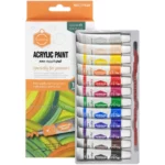 Pintura Acrílica, Keep Smiling, en Tubos de 12 ml, Set de 12 Colores