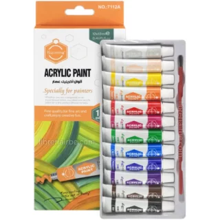 Pintura Acrílica, Keep Smiling, en Tubos de 12 ml, Set de 12 Colores