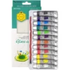 Pintura para Vidrio, en Tubos de 12 ml, Keep Smiling, Set de 12 Colores