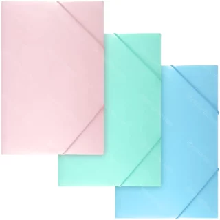 Folder con Ligas, Archivador de Plástico, Bellart, Tamaño Oficio, con Nepaco, Color Pastel