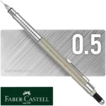 Portaminas 0.5 mm, para Dibujo Técnico y Escritura, Faber-Castell TK-Fine Vario L, Champaña