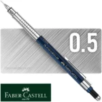 Portaminas 0.5 mm, para Dibujo Técnico y Escritura, Faber-Castell TK-Fine Vario L, Índigo