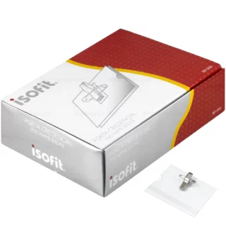 Porta Credencial, Funda Protectora para Tarjeta de Identificación, hasta 8.6 x 5.2 cm, Caja Isofit