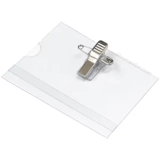 Porta Credencial, Funda Protectora para Tarjeta de Identificación, hasta 8.6 x 5.2 cm, Horizontal