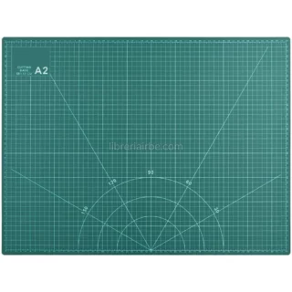 Base de Corte Autorreparable, Doble Cara, Allwin, Tamaño A2 (58 x 43 cm), Verde
