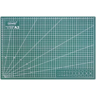 Base de Corte Autorreparable, Doble Cara, Allwin, Tamaño A3 (45 x 30 cm), Verde