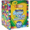 Marcadores Crayola Super Tips, Lavables, Punta Cónica, Caja de 150 Colores