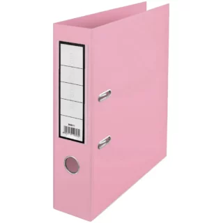 Archivador de Palanca, PVC, Tamaño Oficio, 2 Anillas, Lomo Ancho, Rosa Pastel