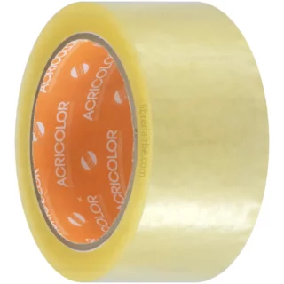 Cinta de Embalaje, Transparente, Grande, ACRICOLOR, Rollo de 100 Yardas x 2″ (48 mm)