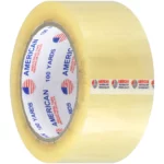 Cinta de Embalaje, Transparente, Grande, American, Rollo de 100 Yardas x 2″ (48 mm)