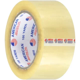 Cinta de Embalaje, Transparente, Grande, American, Rollo de 100 Yardas x 2″ (48 mm)