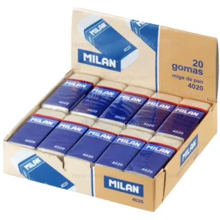 Borrador MILAN Miga de Pan 4020, Caja de 20 Piezas