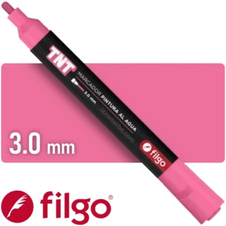Marcador de Pintura al Agua, Filgo TNT, Punta Redonda de 3.0 mm, Rosa