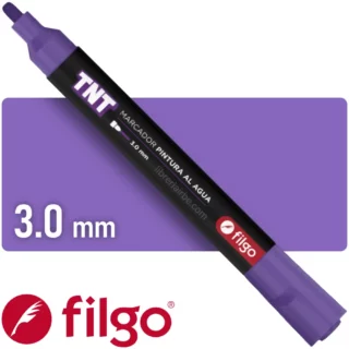 Marcador de Pintura al Agua, Filgo TNT, Punta Redonda de 3.0 mm, Violeta