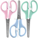 Tijera Escolar de 13 cm, Punta Roma, Pequeña, con Rebote, Color Pastel