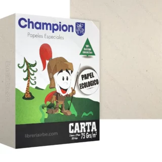 Papel Bond Ecológico, Reciclado, Champion, 75 gm², Paquete de 500 Hojas, Tamaño Oficio