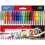 Bolígrafos Faber-Castell Trilux 032 medium, Caja de 20 Colores
