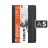 Cuaderno de Dibujo, CANSON GRADUATE, Tapa Dura, con 92 Hojas de 90 g-m², Tamaño A5, Gris Oscuro