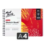 Cuaderno de Dibujo, Sketchbook, Mont Marte Discovery, con 30 Hojas de 150 g-m², Tamaño A4