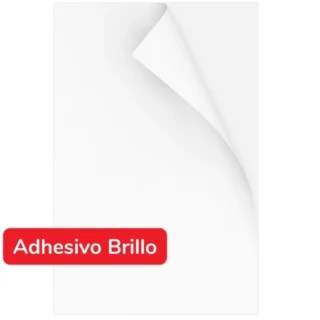 Papel Autoadhesivo, Tamaño Oficio, Blanco, para Imprimir, 110 g-m², Brillante (Glossy)