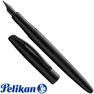 Pluma Fuente, Estilográfica, Pelikan Jazz Noble Elegance, Punta M, Azul, en Caja para Regalo, Carbon