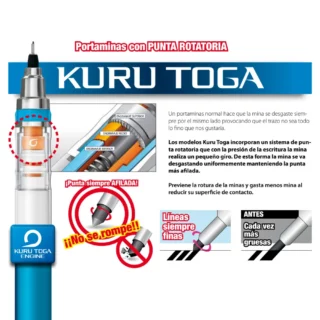Portaminas Rotatorio de 0.7 mm uni KURU TOGA Mecanismo Librería IRBE Cochabamba Bolivia