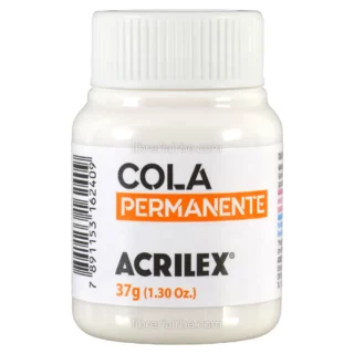 Cola Permanente, Pegamento Removible, Acrilex, Bote de 37 gramos