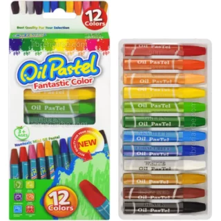 Crayones Óleo Pastel, Pasteles al Óleo, Oil Pastel, Caja de 12 Colores