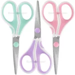 Tijera de 15.5 cm, Mediana, para Oficina, de Acero Inoxidable, Bauhinia, Colores Pastel Fashion
