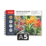 Cuaderno con Papel para Pintar con Acuarelas, Espiral, Motarro, con 30 Hojas de 300 g-m², Tamaño A5