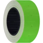 Etiquetas Autoadhesivas para Pistola de Precios, 20 x 11 mm, Rollo de 500 Piezas, Verde