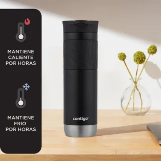 Vaso Termico de Viaje de Acero Inoxidable Contigo Byron 2.0 con Tapa Snapseal 710 ml Licorice 2 Librería IRBE Cochabamba Bolivia