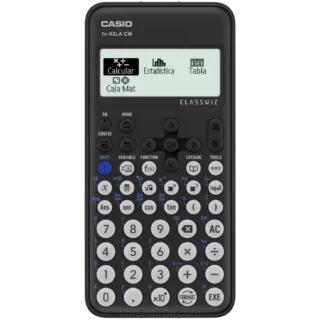 Calculadora Científica CASIO ClassWiz, fx-82LA CW, en Español, a Pila, con 300+ Funciones, Negro