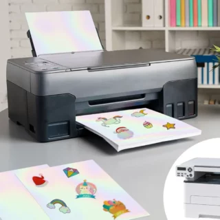 Papel Fotografico Autoadhesivo Transparente Holografico Tamano A4 para Imprimir Bellart Print Librería IRBE Cochabamba Bolivia