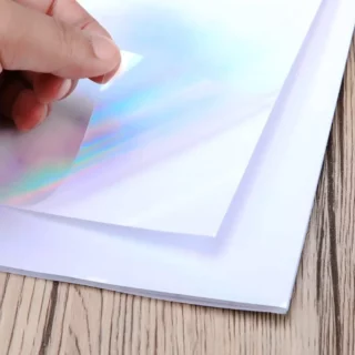 Papel Fotografico Autoadhesivo Transparente Holografico Tamano A4 para Imprimir Bellart Vista Librería IRBE Cochabamba Bolivia