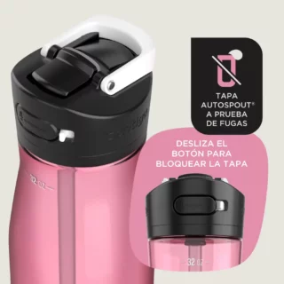 Tomatodo Botella de Agua Contigo Ashland 2.0 de Plastico con Tapa Autospout 946 ml Azalea 3 Librería IRBE Cochabamba Bolivia