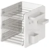 Organizador, Portapapeles de Escritorio, de Acrílico, 3 Bandejas Transparentes, MaxOffice JW-2930