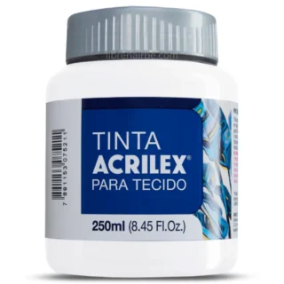 Pintura para Tela Acrilex, Bote de 250 ml, 519, Blanco