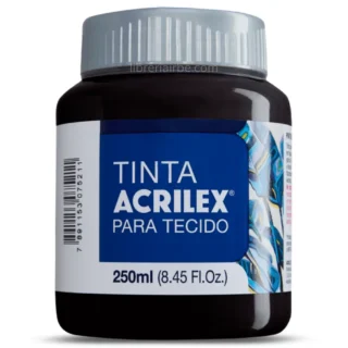 Pintura para Tela Acrilex, Bote de 250 ml, 519, Negro