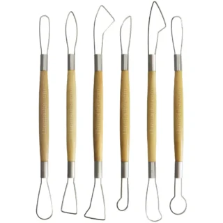 Herramientas de Alfarería, para Modelado de Arcilla y Cerámica, Set de 6 Piezas